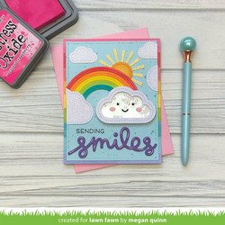 Lawn Fawn stanssisetti Stitched Rainbow