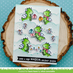 Lawn Fawn leimasin Winter Dragon