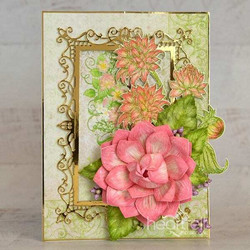 Heartfelt Creations Dahlia and Leaves -stanssisetti