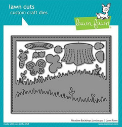 Lawn Fawn stanssi Meadow Backdrop, Landscape