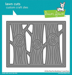 Lawn Fawn stanssisetti Lift The Flap Tree Backdrop