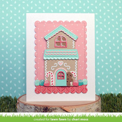 Lawn Fawn stanssisetti Build-A-House Gingerbread Add-On
