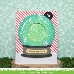 Lawn Fawn stanssisetti Magic Iris Snow Globe Add-On