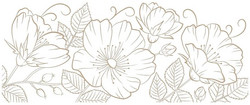 Spellbinders Glimmer Hot Foil -kuviolevy Sweet Blooms Border
