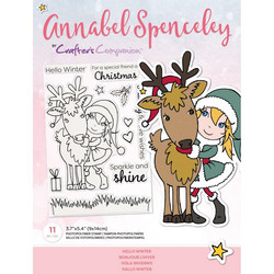 Crafter's Companion Annabel Spenceley leimasinsetti Hello Winter