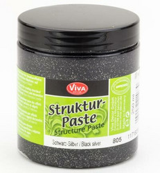 ViVa Struktuuripasta, musta-hopea, 250 ml