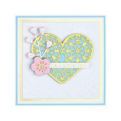 Spellbinders Glimmer Hot Foil -kuviolevy Essential Duo Lines Glimmer Squares