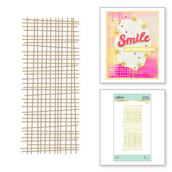 Spellbinders Glimmer Hot Foil -kuviolevy Woven