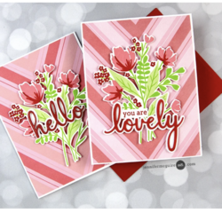 Pinkfresh Studio leimasinsetti Modern Layered Florals