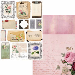 Memory Place paperipakkaus Floral Tapestry Junk Journal Kit, A4