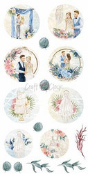 Craft O'clock paperipakkaus Wedding Dream Labels