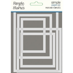 Simple Stories Simple Pages Photo Mat Templates -sapluunat
