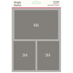 Simple Stories Simple Pages Page Template #2 -sapluuna