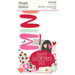 Simple Stories Simple Pages Page Pieces -leikekuvat, Valentine's Day