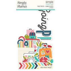 Simple Stories Simple Pages Page Pieces -leikekuvat, Going Places