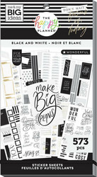 Mambi Happy Planner Value Pack -tarrapakkaus Black & White