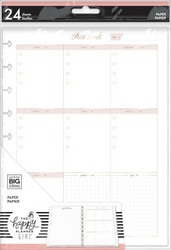 Mambi Classic Minimalist Filler Paper paperipakkaus, Weekly Schedule