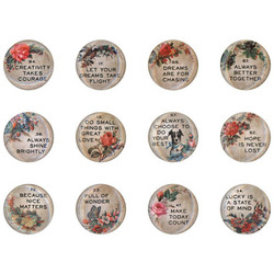 Tim Holtz Idea-Ology Metal Quote Flair -koristeet