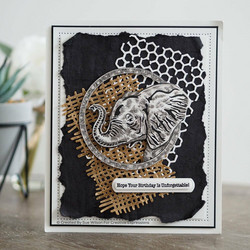 Creative Expressions stanssi Elephant