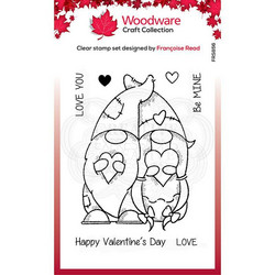 Woodware leimasin Valentine Gnome