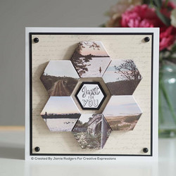 Creative Expressions stanssi Canvas Collection Hexagon