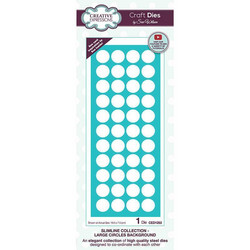 Creative Expressions stanssi Slimline Large Circles Background