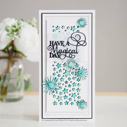 Creative Expressions stanssi Slimline Stars Background