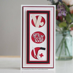 Creative Expressions stanssi Slimline Stitched Oval Aperture Trio
