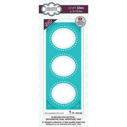 Creative Expressions stanssi Slimline Decorative Oval Aperture Trio