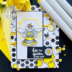 Hero Arts leimasin Abstract Honeycomb Bold Prints