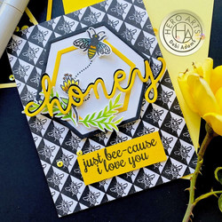 Hero Arts leimasin Geometric Bee Bold Prints