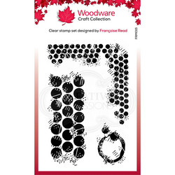 Woodware leimasin Grungy Dots