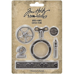 Tim Holtz Idea-Ology Metal -koristeet, Odds & Ends