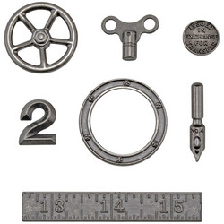 Tim Holtz Idea-Ology Metal -koristeet, Odds & Ends