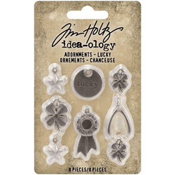 Tim Holtz Idea-Ology Metal Adornments -koristeet Lucky