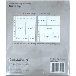 49 and Market Foundations Page Protectors -taskut Mix It Up