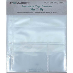 49 and Market Foundations Page Protectors -taskut Mix It Up