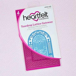 Heartfelt Creations Teardrop Lattice Gateway Die -stanssisetti