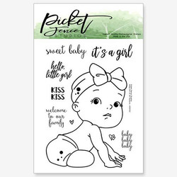 Picket Fence leimasin Baby Girl of all Seasons