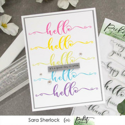 Picket Fence leimasin Fancy Sentiments