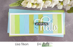 Picket Fence stanssi Oversized Hello