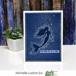 Picket Fence sapluuna Whale and Mermaid