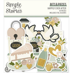 Simple Stories Happily Ever After Bits & Pieces Die-Cuts, leikekuvat