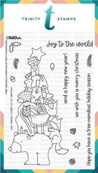 Trinity Stamps leimasin Tree-mendous Christmas