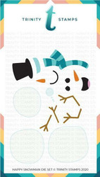 Trinity Stamps stanssi Slimline Series Happy Snowman