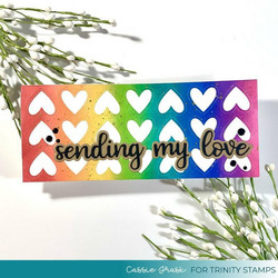 Trinity Stamps stanssi Slimline Sweetheart Panel