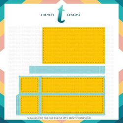 Trinity Stamps stanssi Slimline Series: Wide Box Card