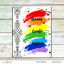 Altenew washiteipit Aztec Art Border