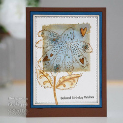 Woodware leimasin Fuzzy Flowers, Daisy