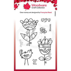 Woodware leimasin Blooming